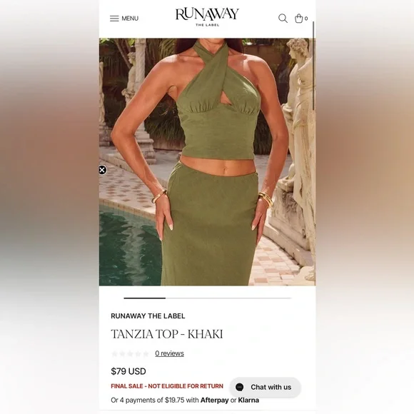 Runaway The Label NWT Tanzia Top & Maxi Skirt Set - Picture 8 of 10